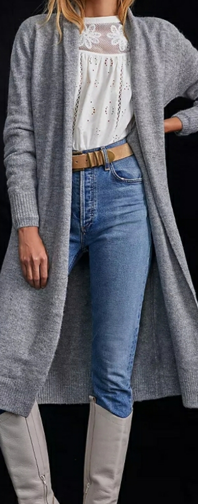 Anthropologie shimmer Duster Cardigan